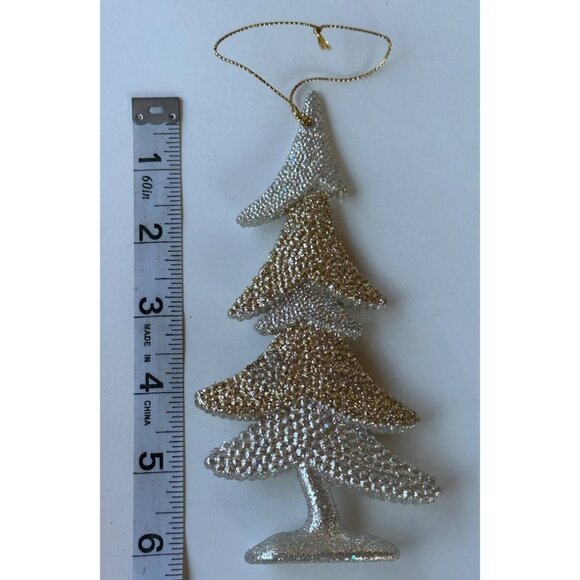 Season of Glory Metallic Silver & Gold Holiday Ornament 6" Tall #312706 (NWOT) - Picture 6 of 6